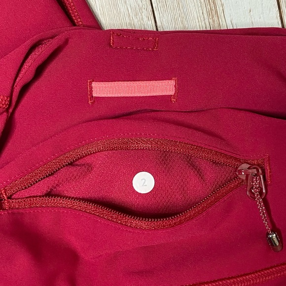 Lululemon Reflective Leggings Cranberry Red - Picture 9 of 9